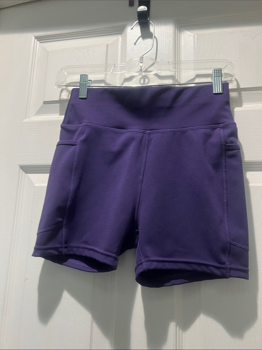POP Fit Deep Purple High-Rise Bike Shorts